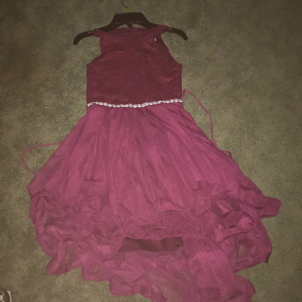 A Burgundy dress
